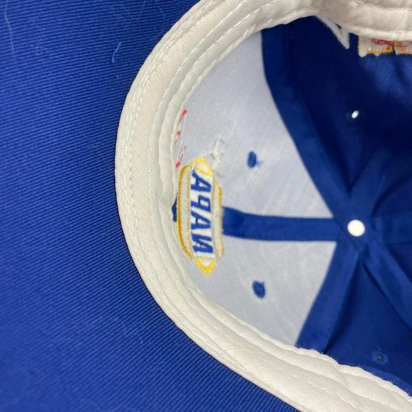 Vintage NAPA Racing Nascar Y2K 90s Blue and Yellow Hat - Picture 6 of 6